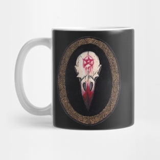 Crow Skull Cameo Mug